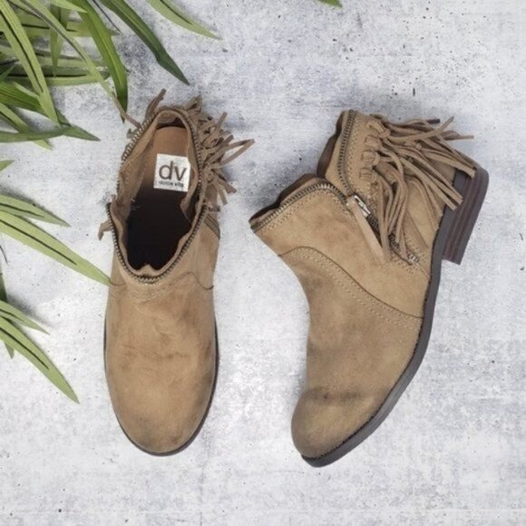 DV by Dolce Vita Shoes - New DV Dolce Vita | Fisher Fringe Ankle Booties Size 5